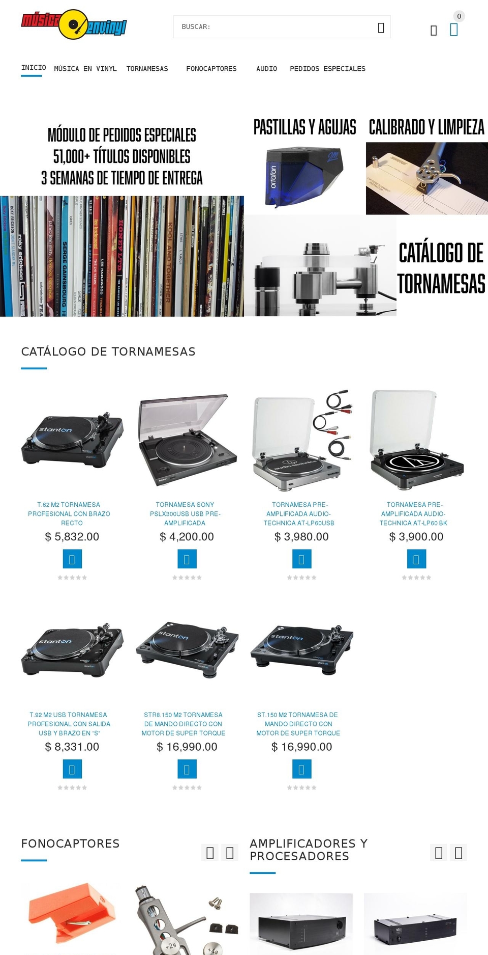 musicaenvinyl.com shopify website screenshot