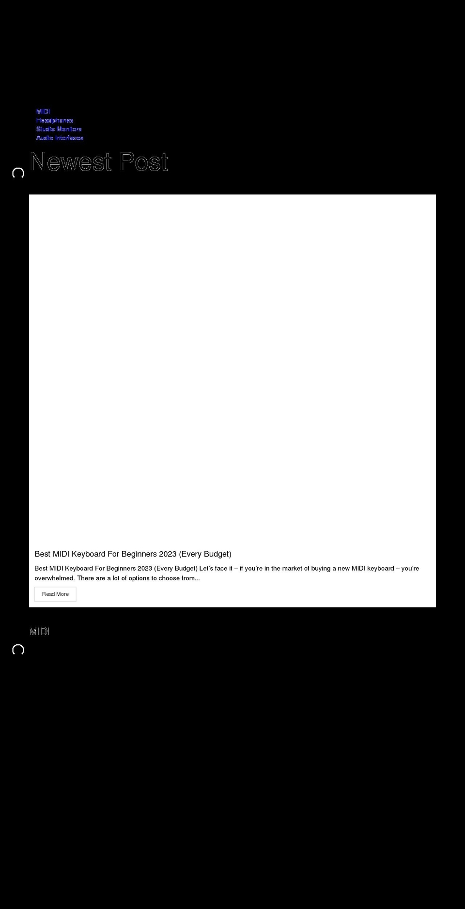musiciancave.com — Shopify storefront screenshot