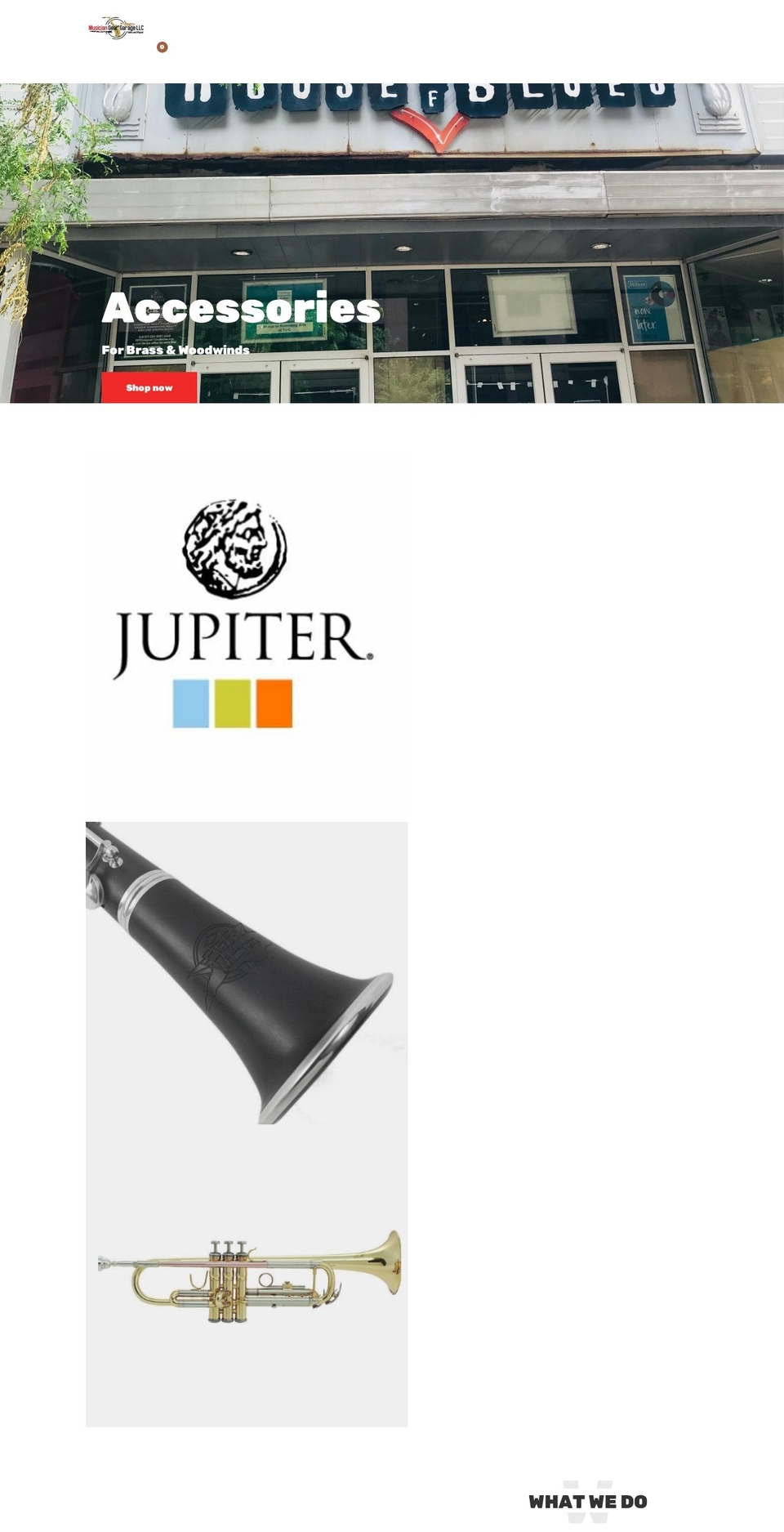 musiciangeargarage.com shopify website screenshot