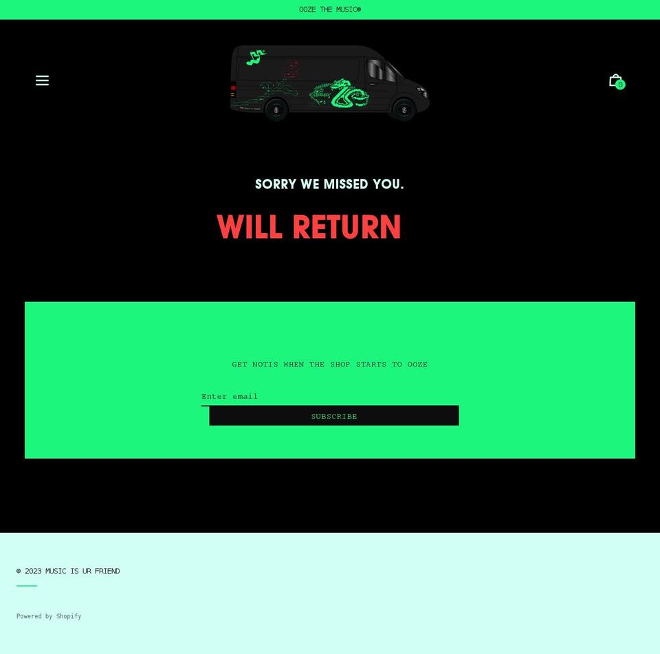 musicisurfriend.com shopify website screenshot