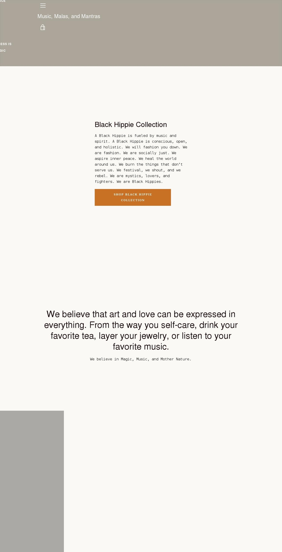 musicmalasandmantras.com shopify website screenshot