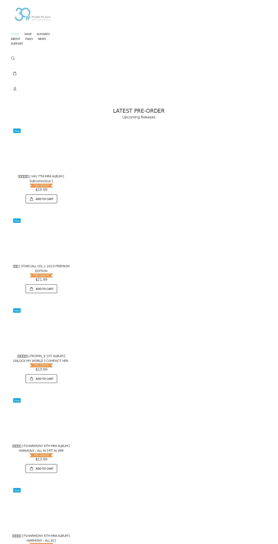 musicplaza.com shopify website screenshot