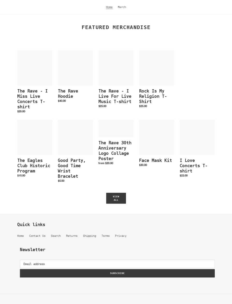 musicpostersandmore.com shopify website screenshot