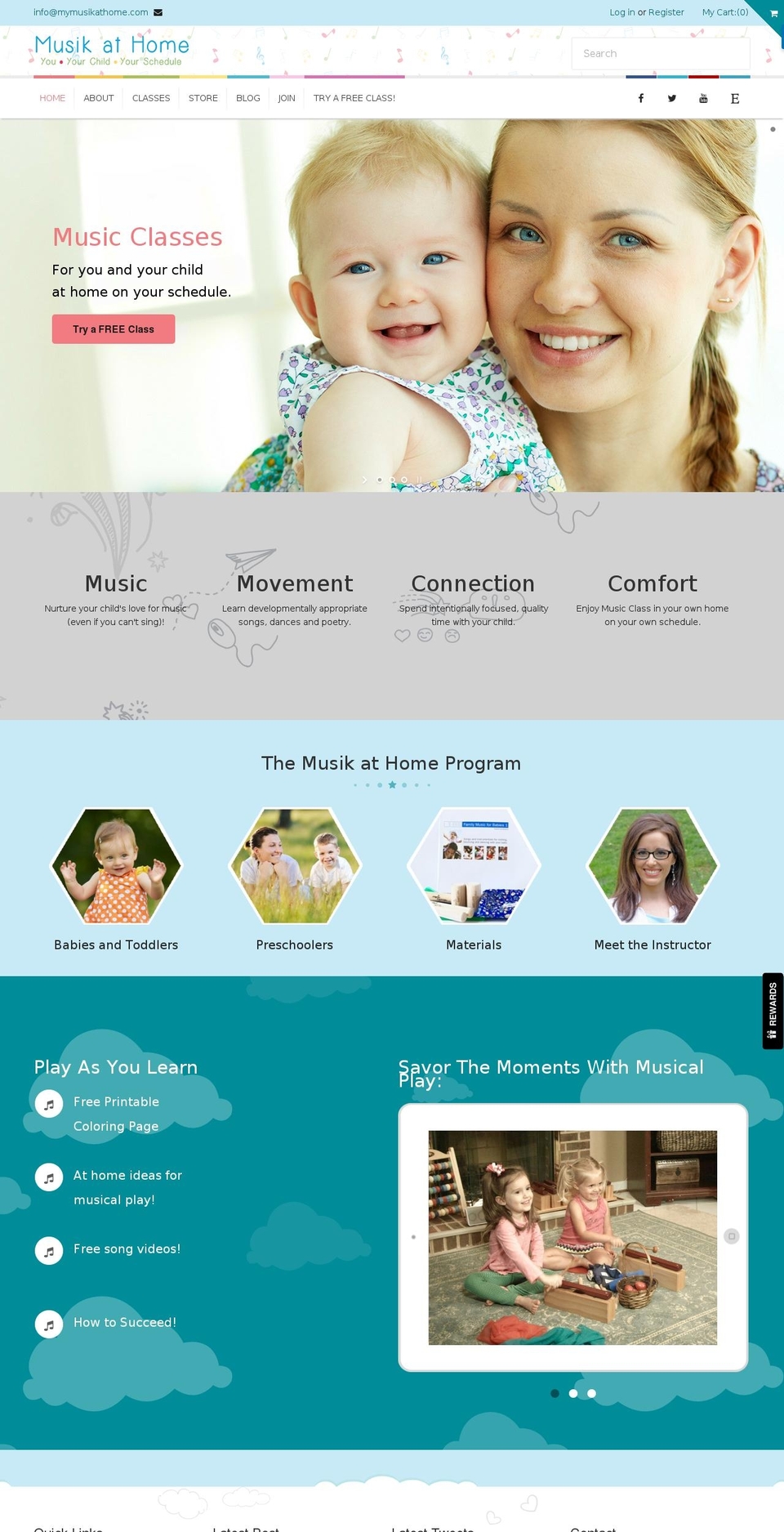 musikteacher.com shopify website screenshot