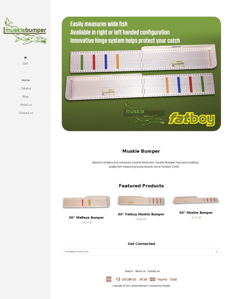 muskiebumper.com shopify website screenshot