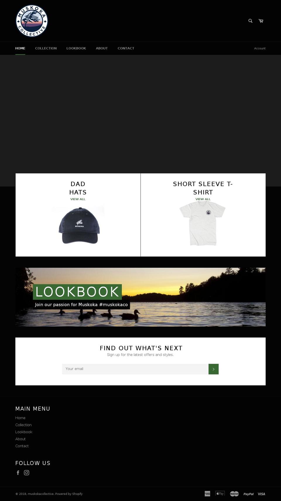 muskokacollective.com — Shopify storefront screenshot