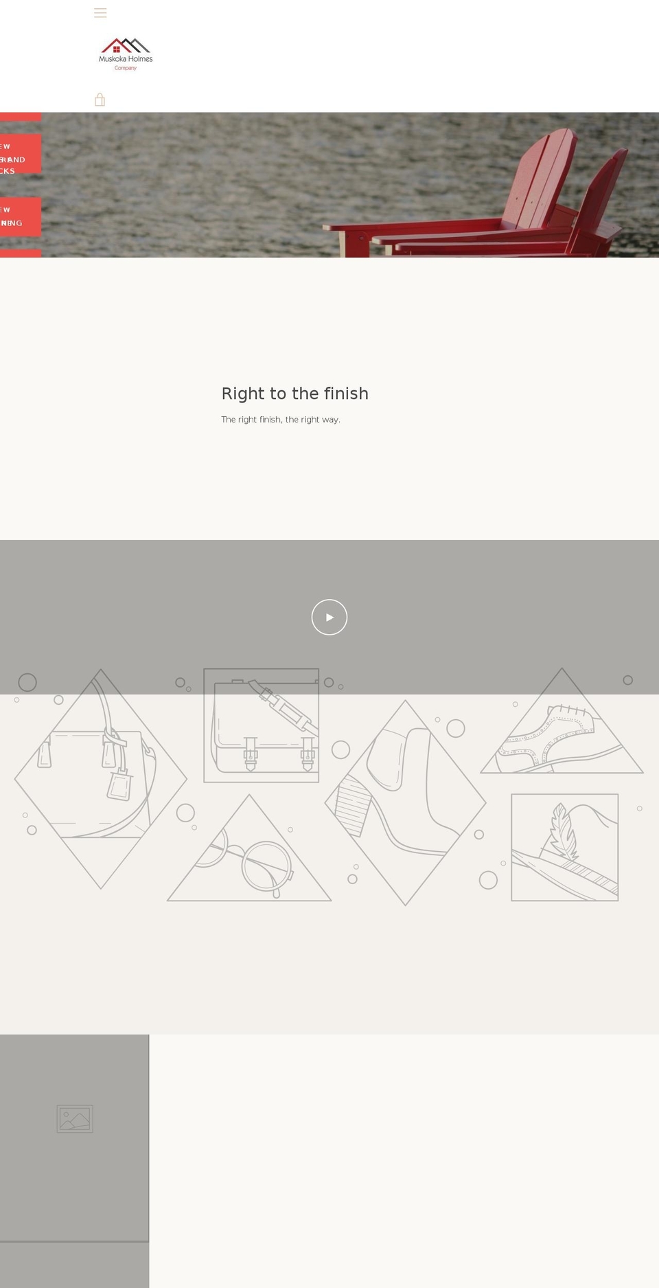 muskokaholmes.com — Shopify storefront screenshot