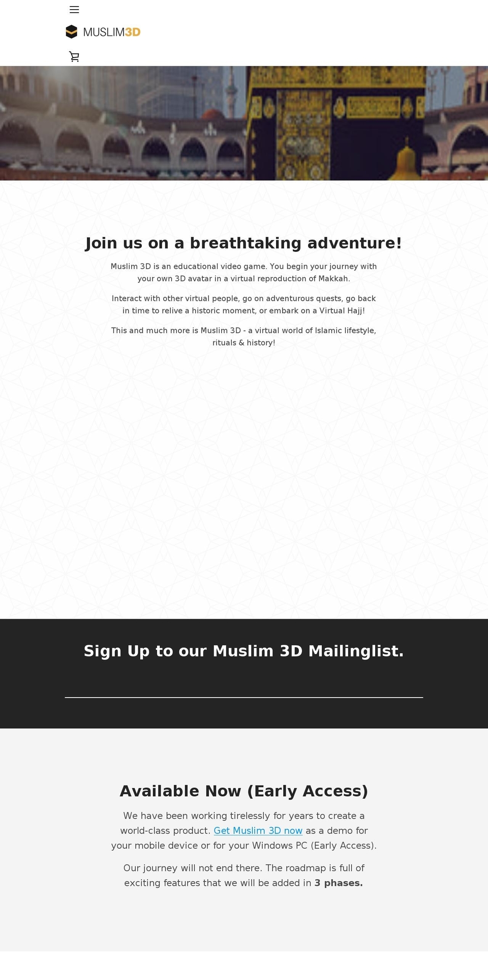 muslim3d.io shopify website screenshot