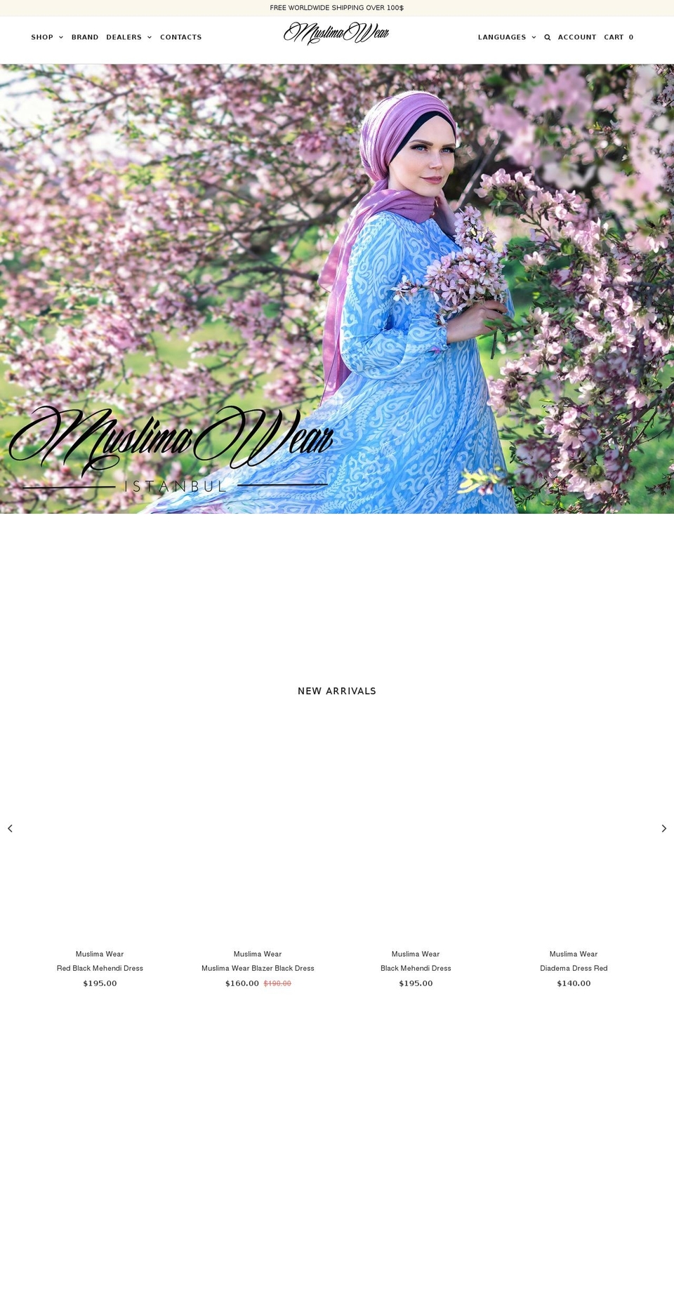 Origin Shopify theme site example muslimawear.com
