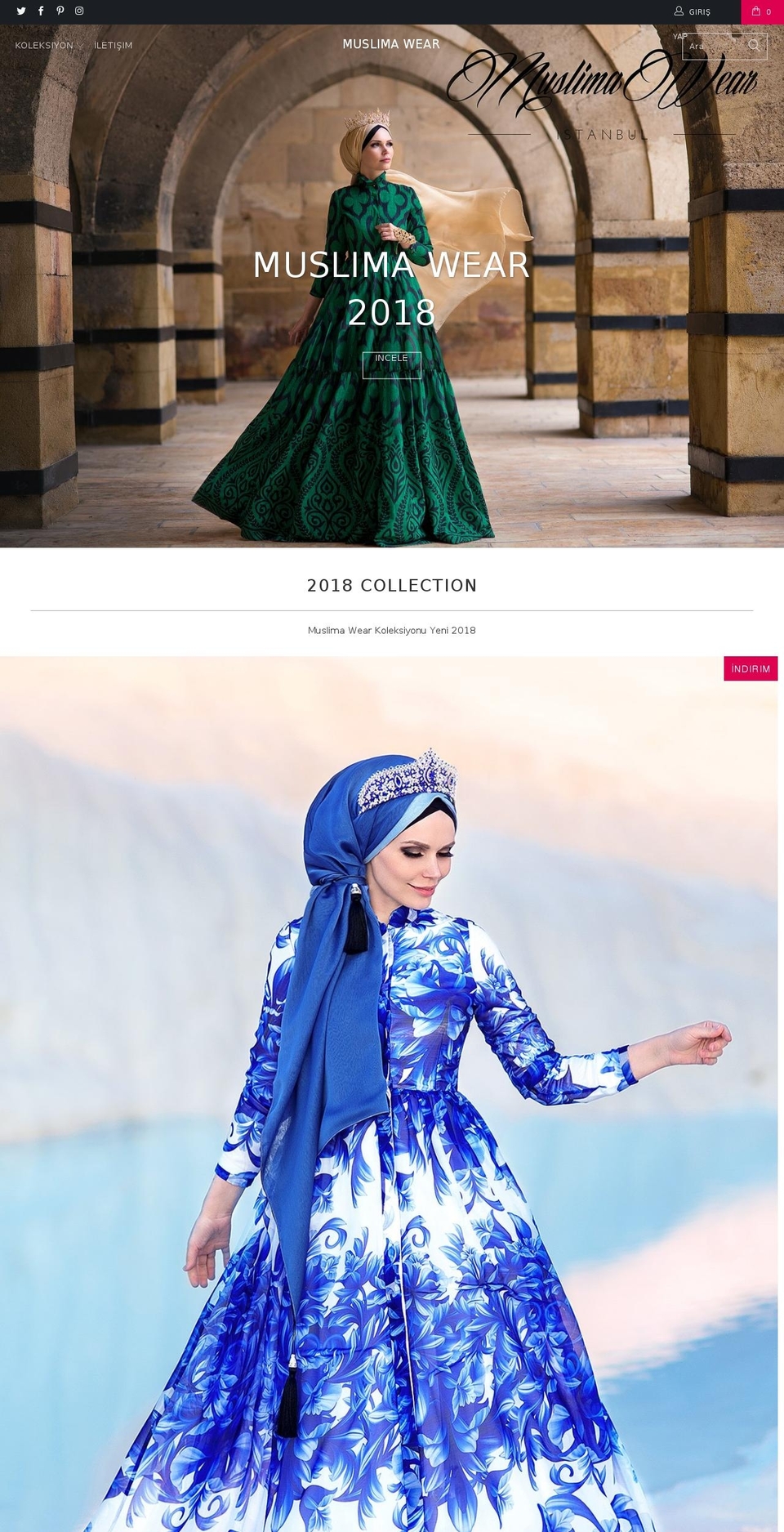 MuslimaWear TR original Shopify theme site example muslimawear.com.tr