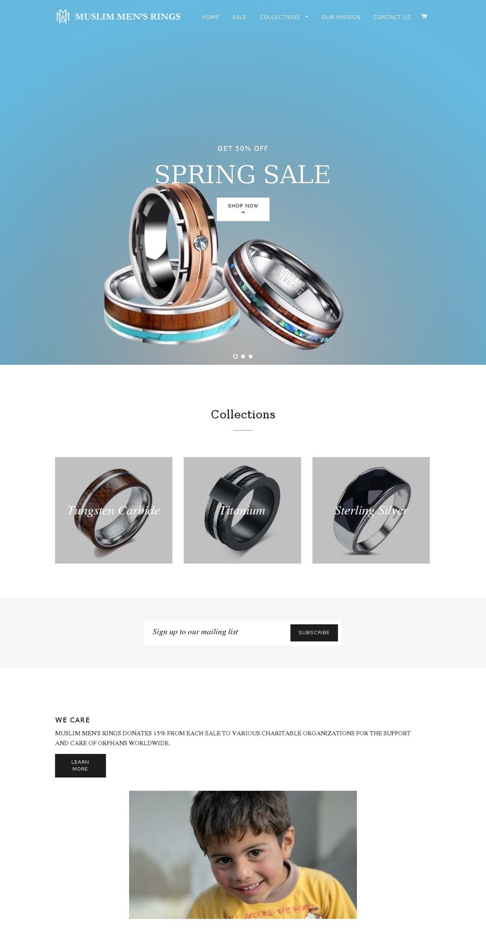 muslimmensrings.com — Shopify storefront screenshot