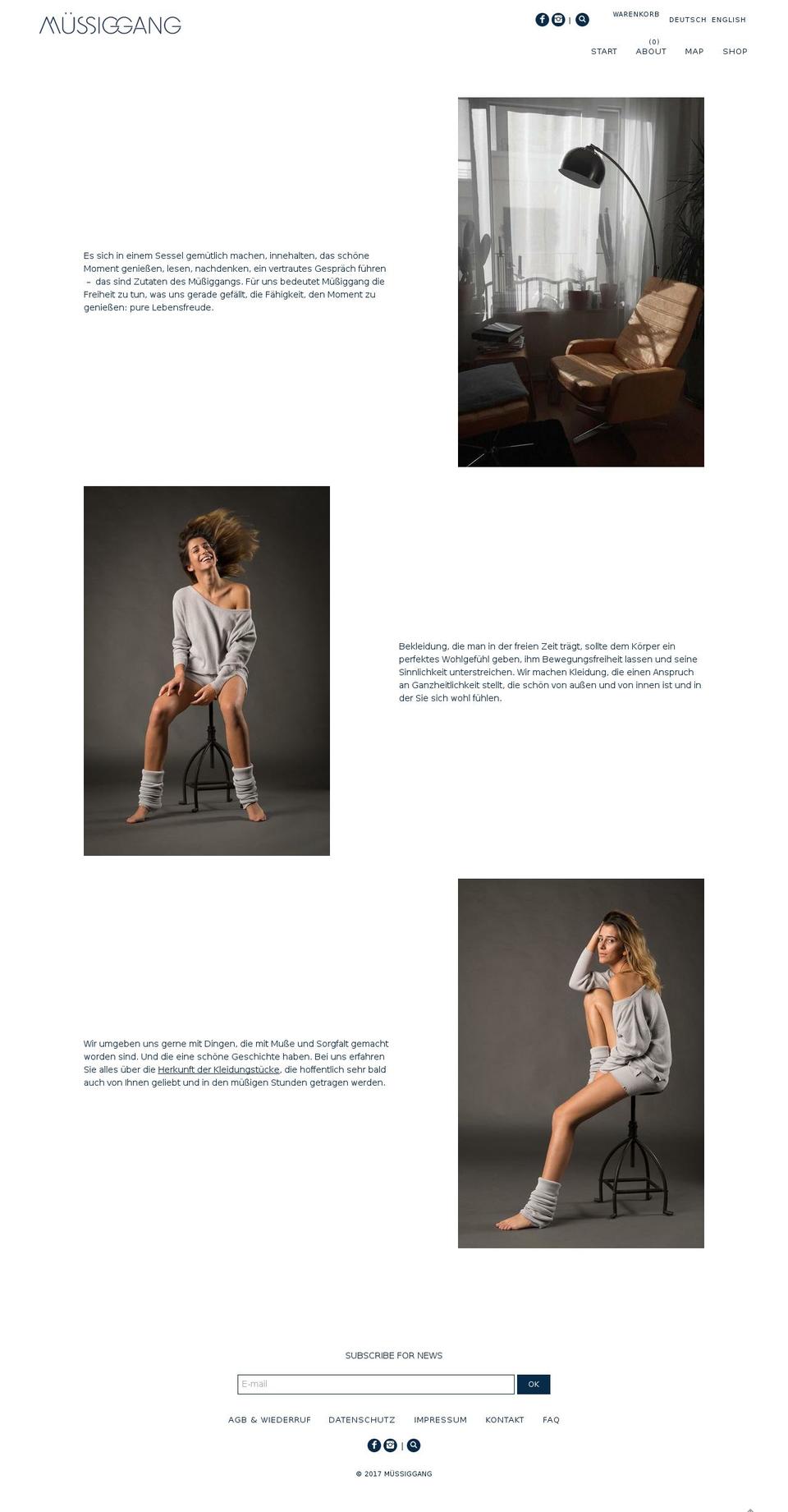 mussiggang.com shopify website screenshot