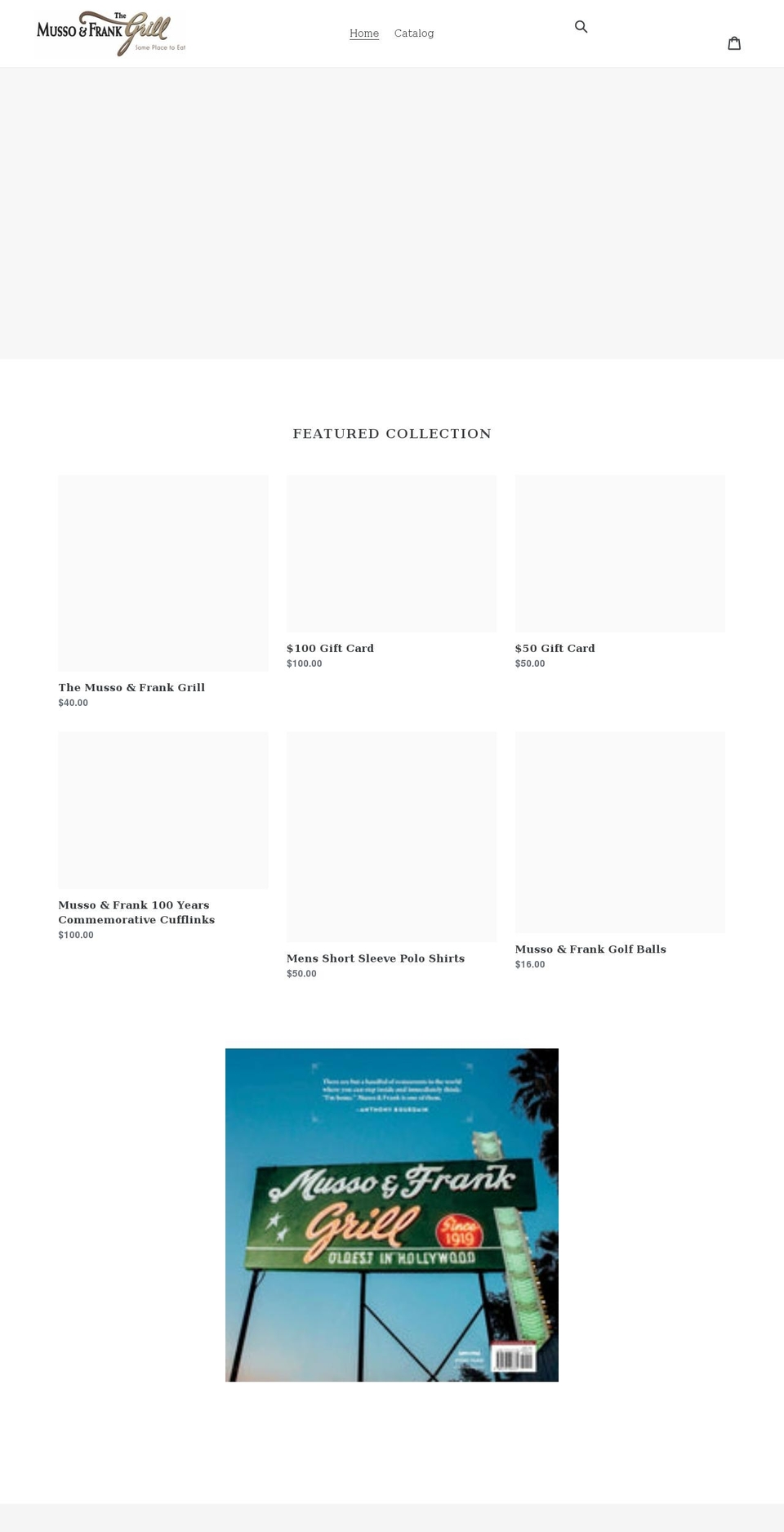 musso-frank-grill.myshopify.com shopify website screenshot