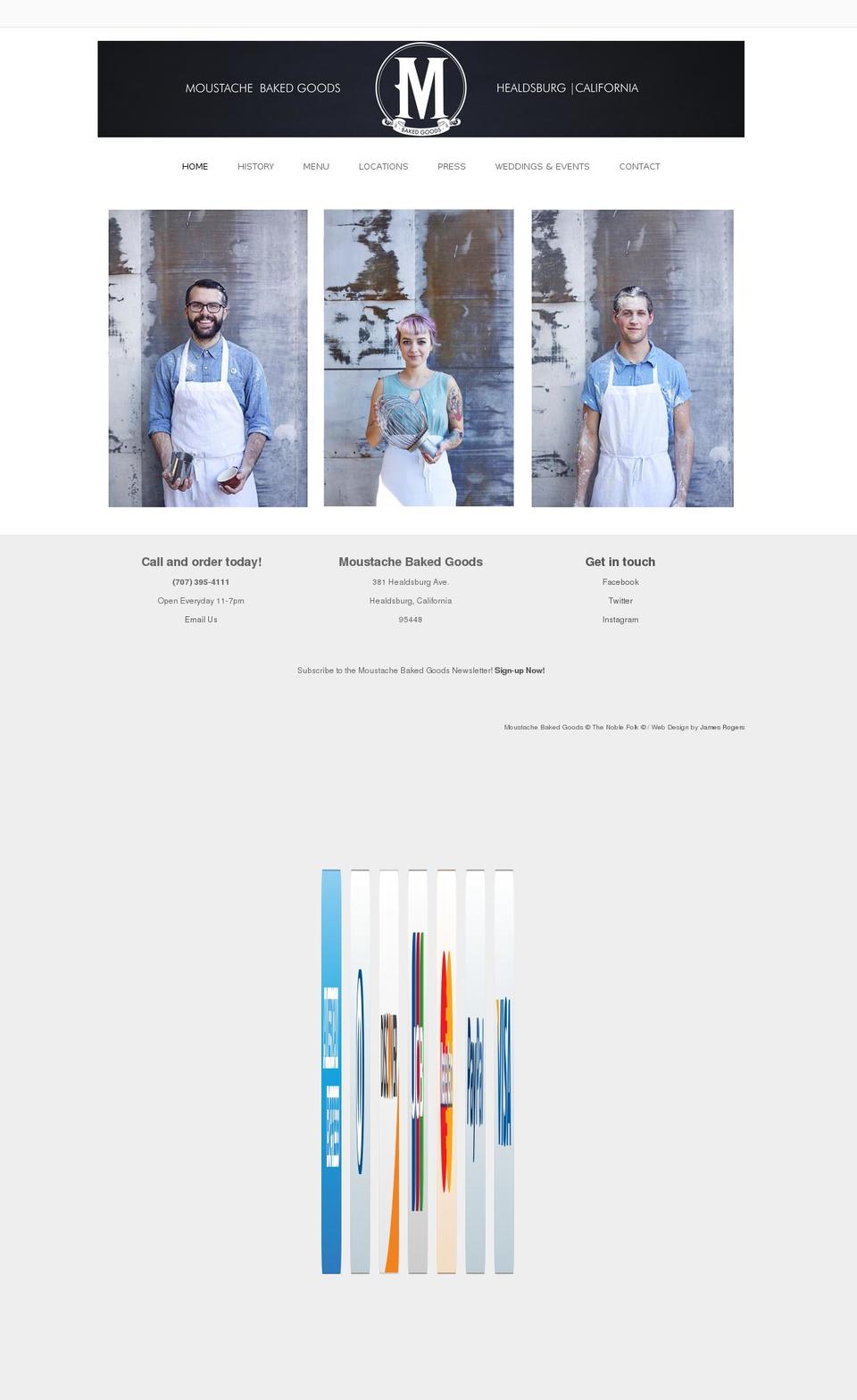 mustachebakedgoods.com shopify website screenshot