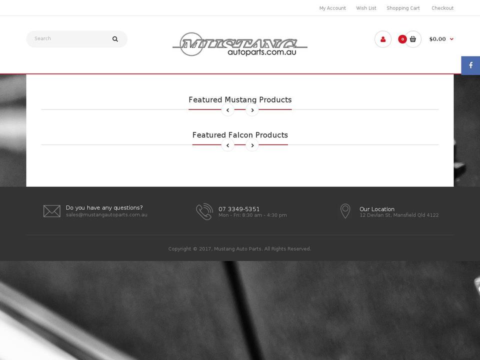 fastor2-0-default Shopify theme site example mustangautoparts.com.au