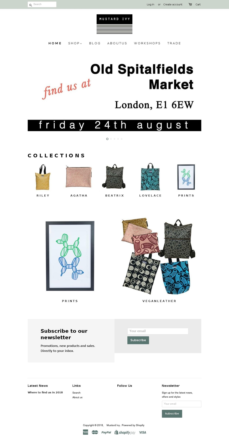 mustardivy.com shopify website screenshot
