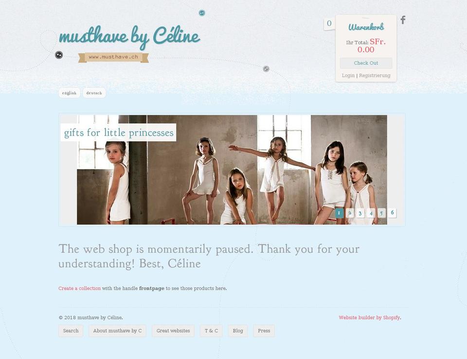 Stitchy Shopify theme site example musthave.ch