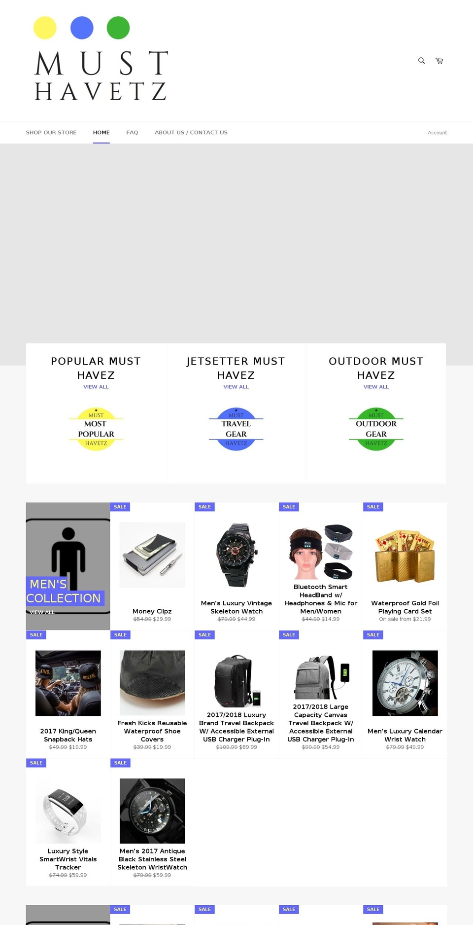 musthavetz.com — Shopify storefront screenshot