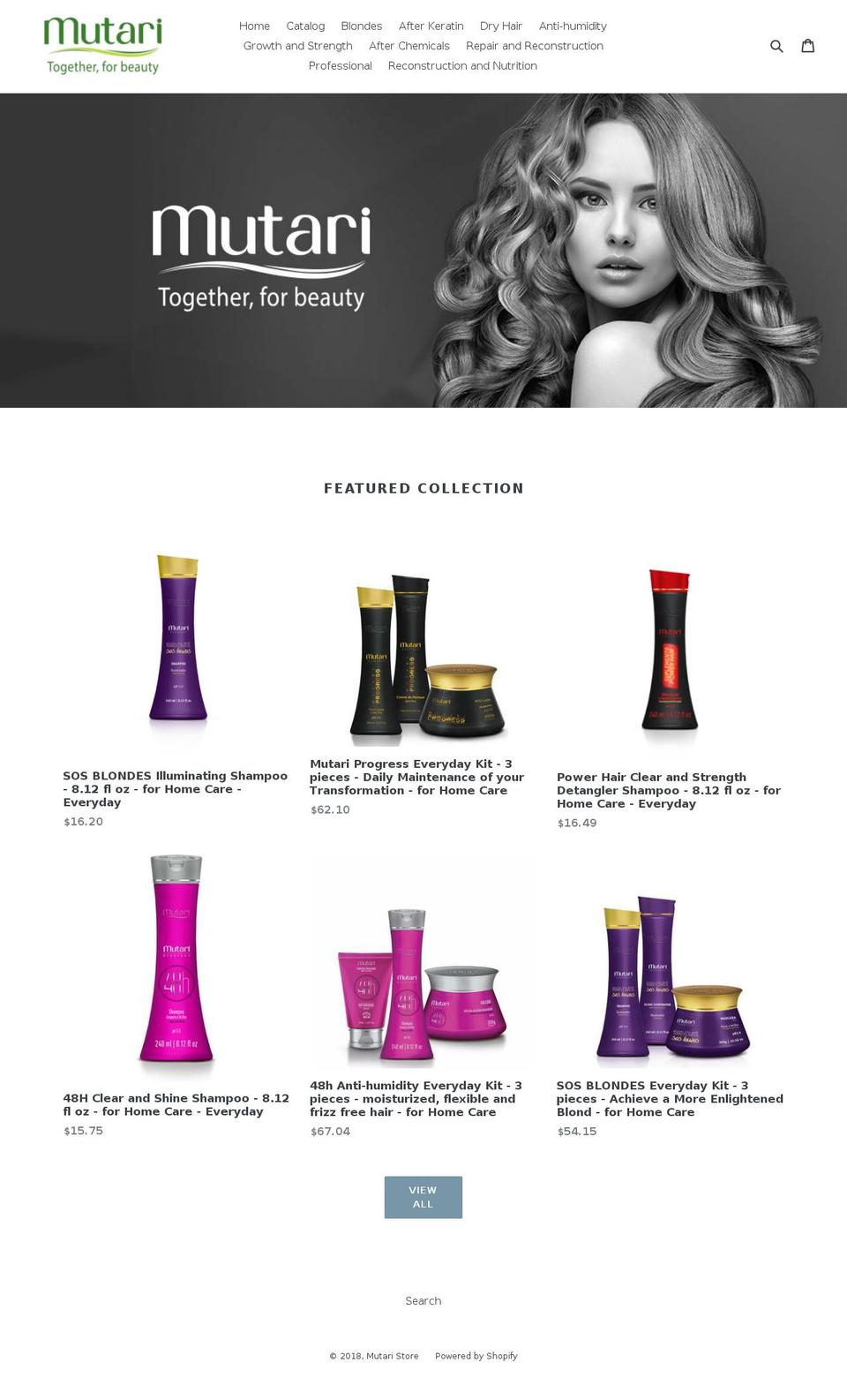 mutaristore.com — Shopify storefront screenshot