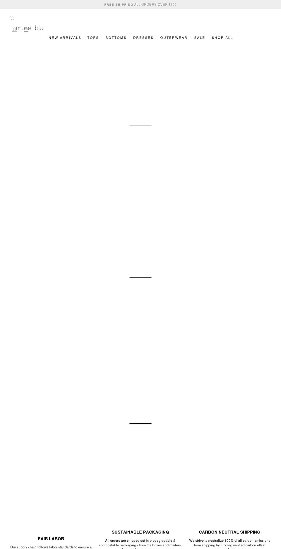 muteblu.com shopify website screenshot