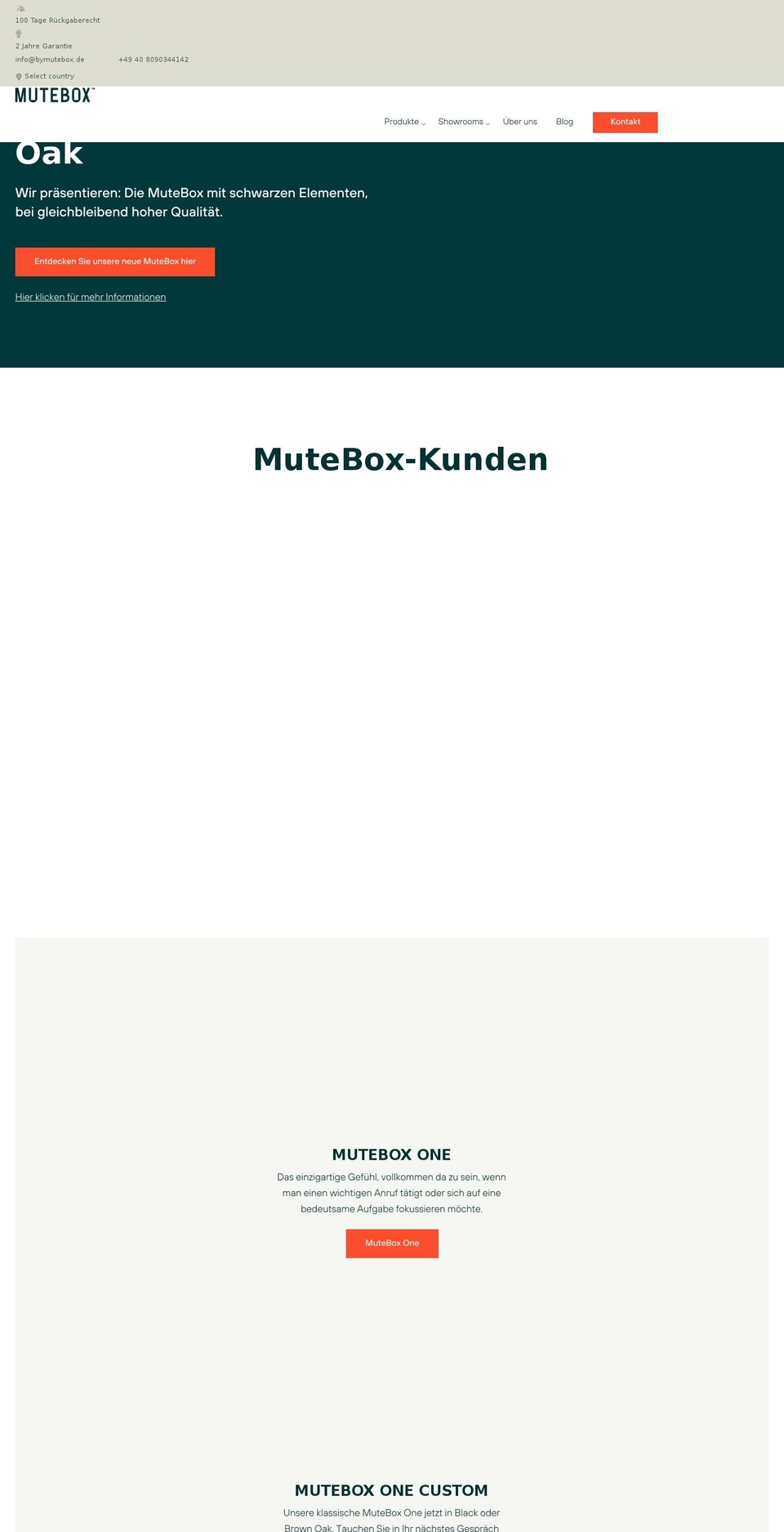 mutebox.ch shopify website screenshot