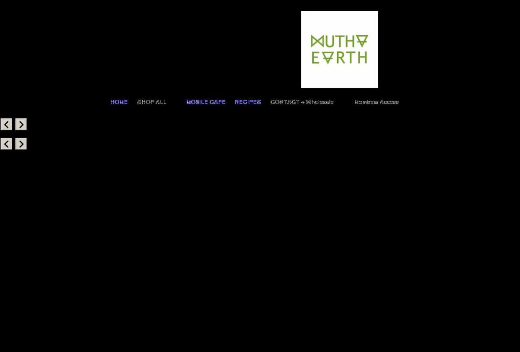 muthaearth.ca shopify website screenshot