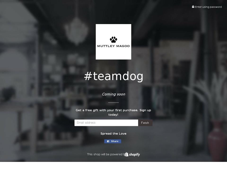muttleymagoo.com — Shopify storefront screenshot