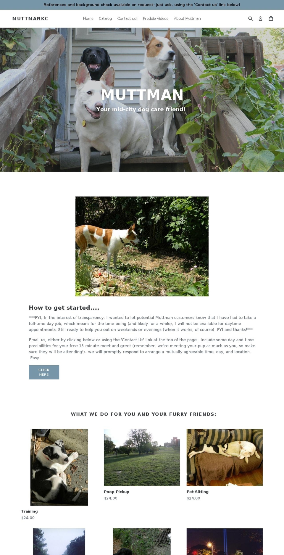 muttmankc.com — Shopify storefront screenshot