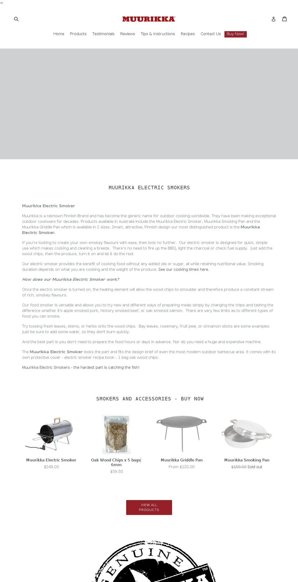 muurikka.com.au shopify website screenshot