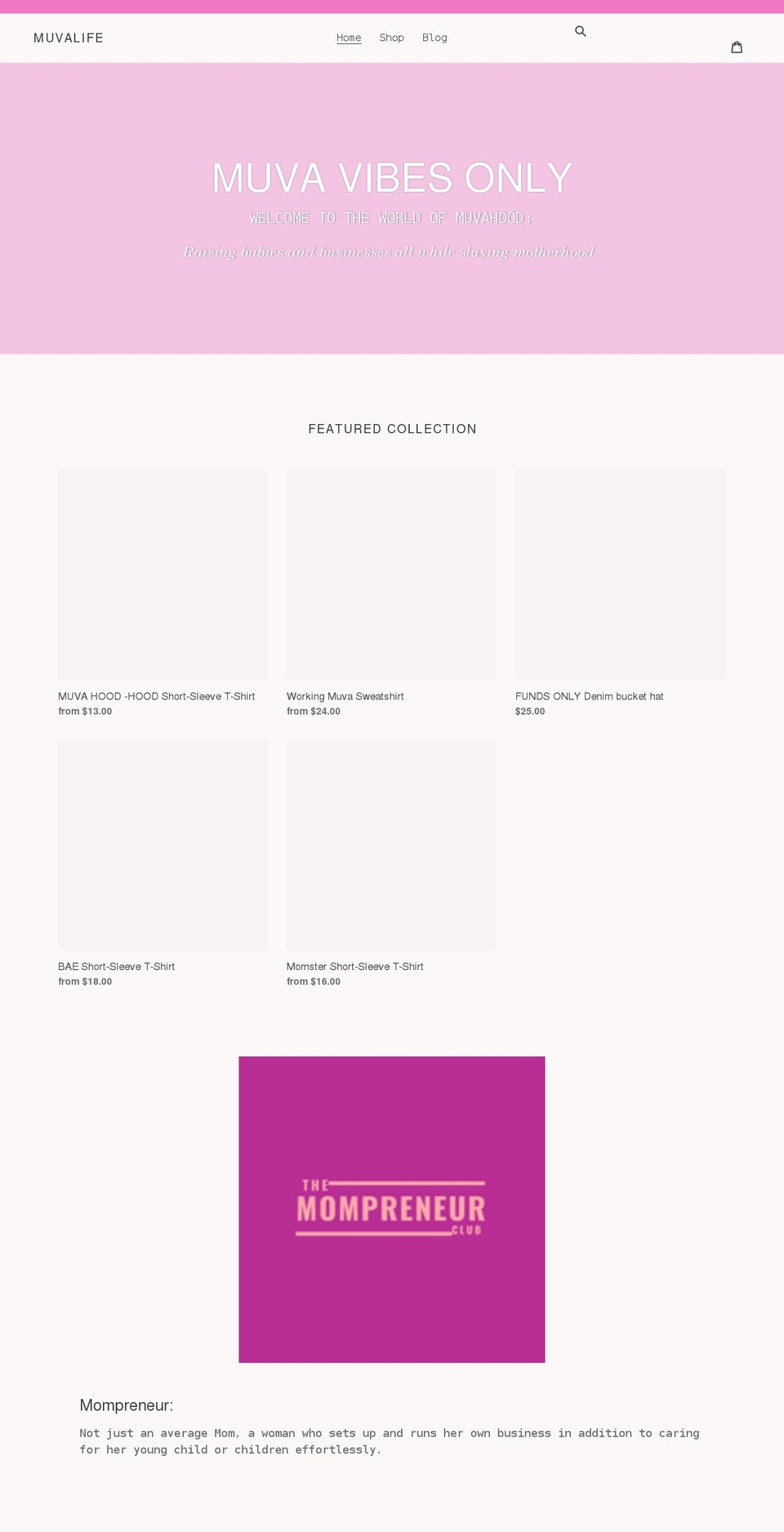 muvalife.com shopify website screenshot