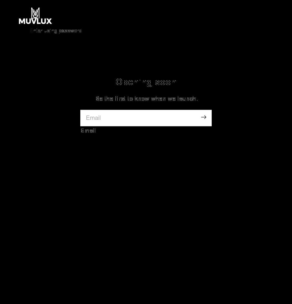 muvlux.com shopify website screenshot