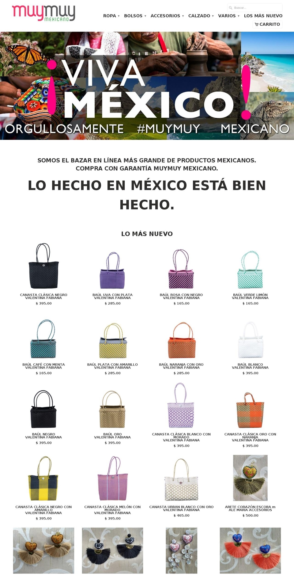 muymuymex.com — Shopify storefront screenshot