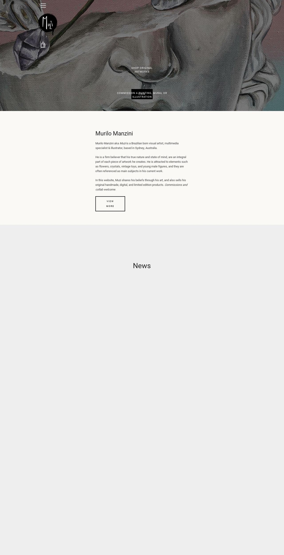 muzi.com.au shopify website screenshot