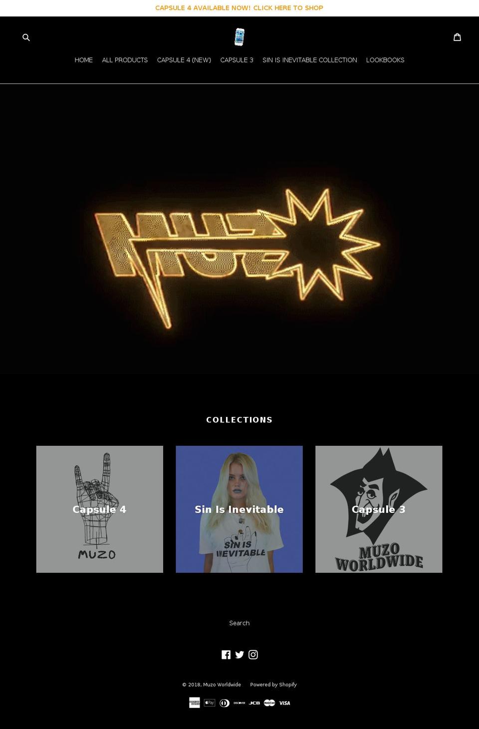 muzoworldwide.com shopify website screenshot