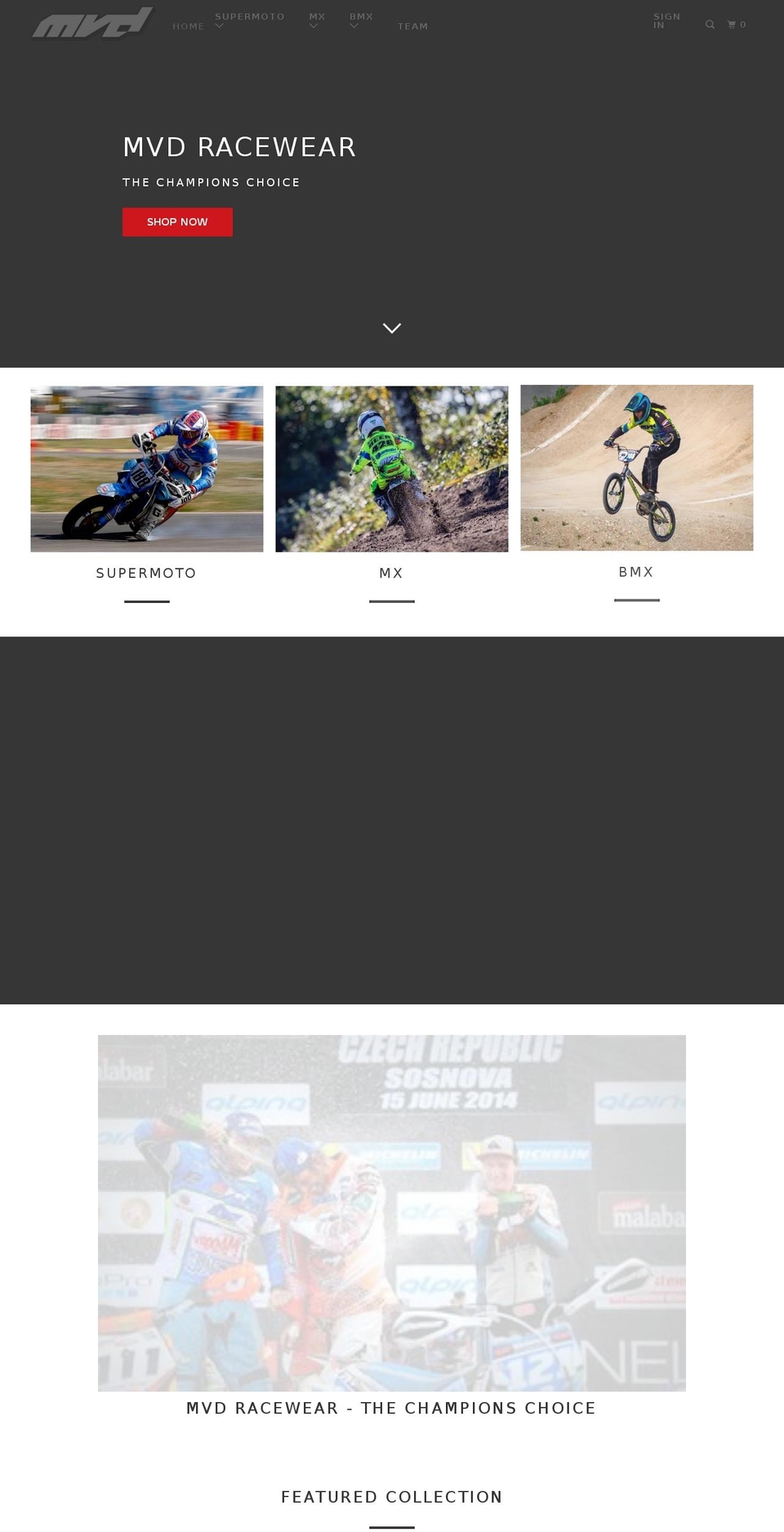 mvdusa.com shopify website screenshot