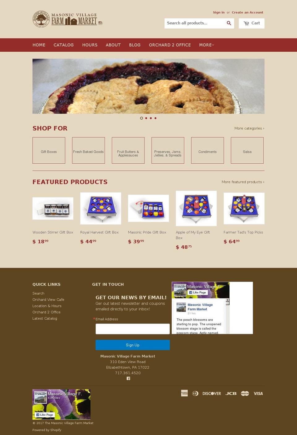 mvfarmmarket.com shopify website screenshot