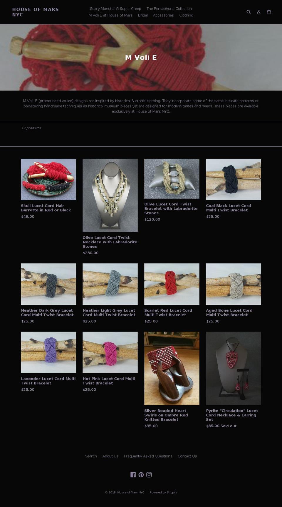 mvolie.com — Shopify storefront screenshot