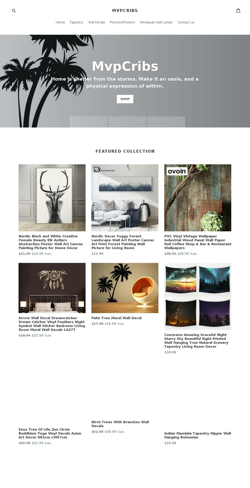 mvpcribs.com — Shopify storefront screenshot