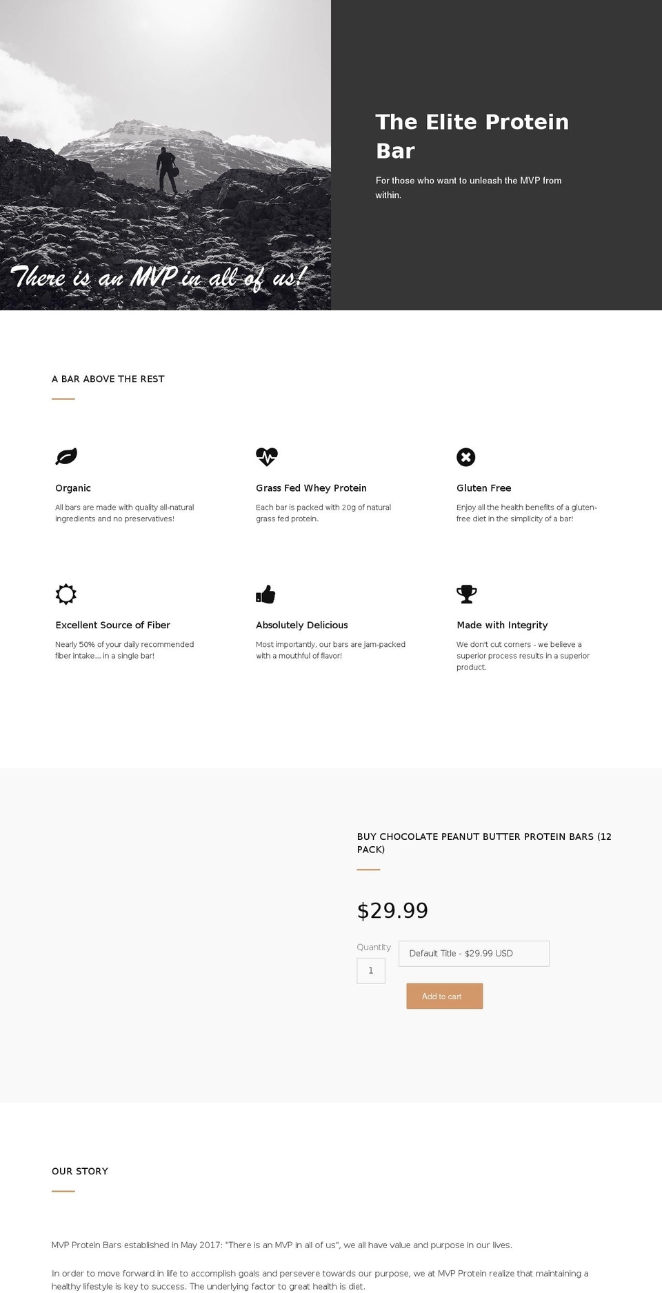 mvpprotein.com — Shopify storefront screenshot