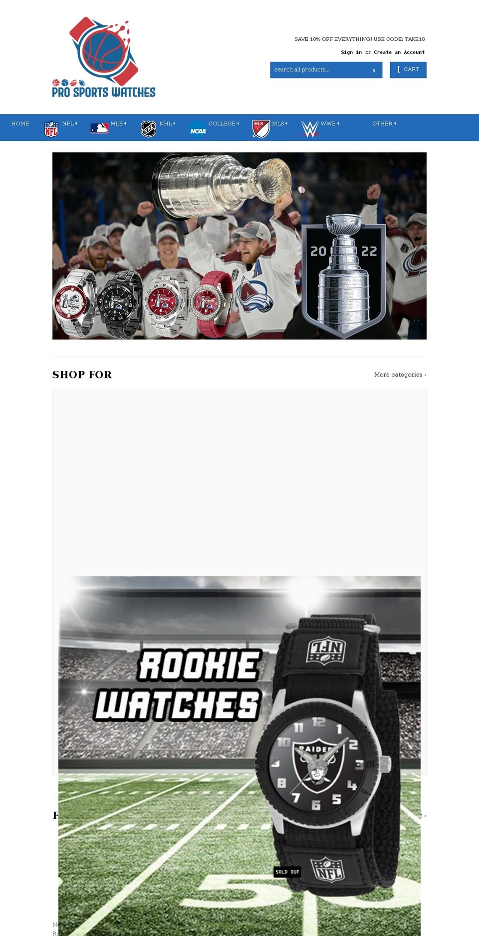 mvpsportsshop.com — Shopify storefront screenshot