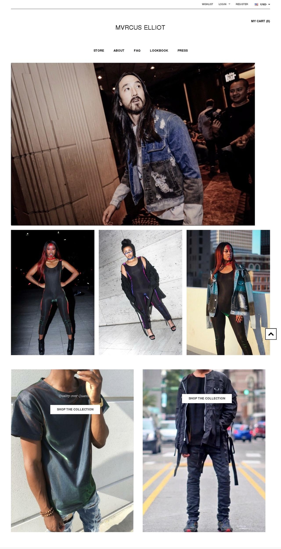 mvrcuselliot.com — Shopify storefront screenshot