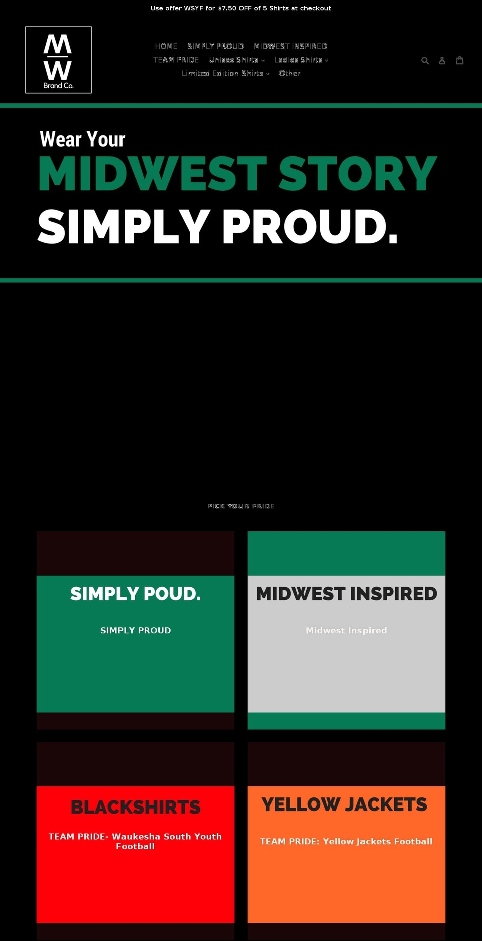 mwbrandco.com shopify website screenshot