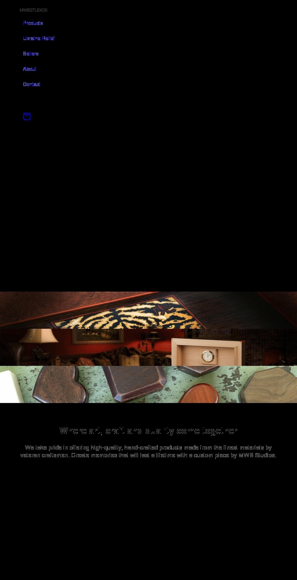 mwbstudios.com shopify website screenshot