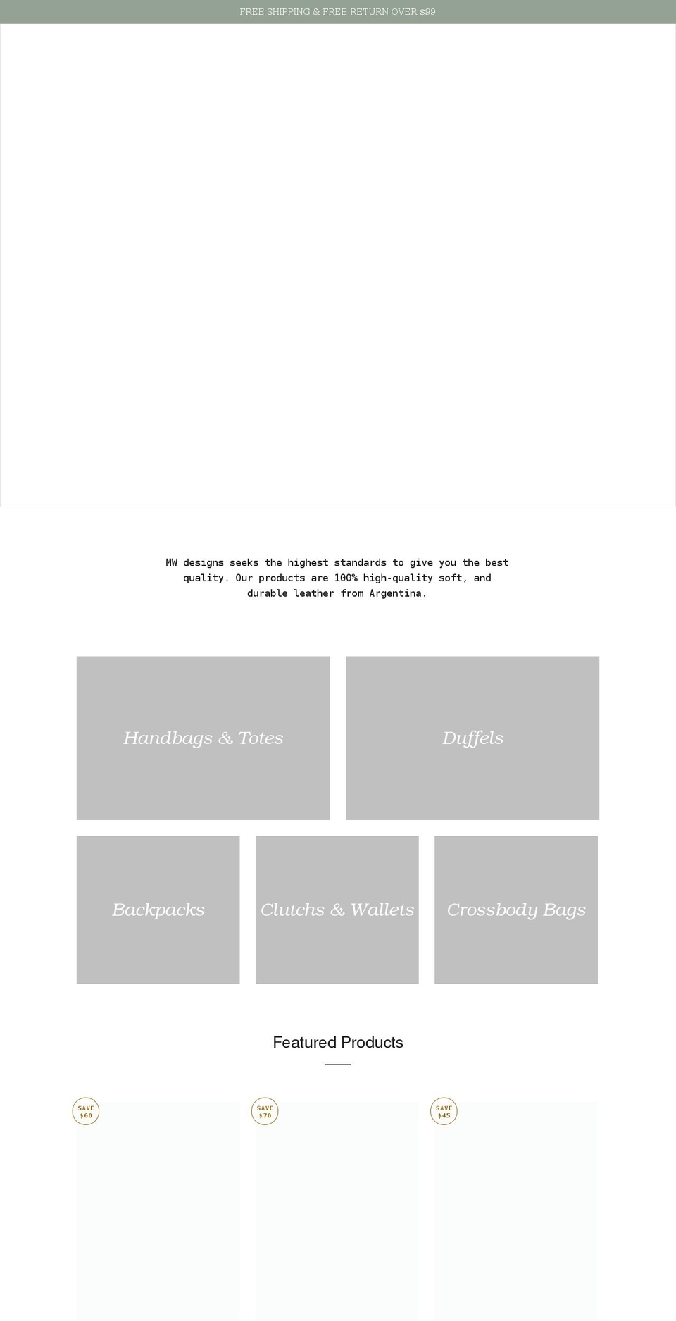 mwdesigns.com.au shopify website screenshot