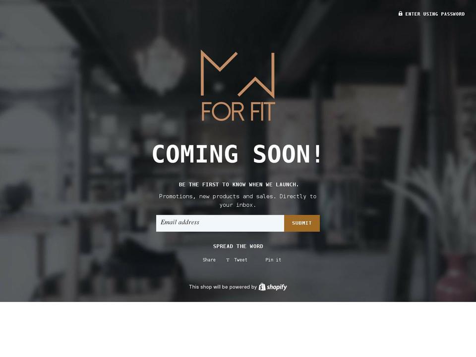 mwforfit.com shopify website screenshot