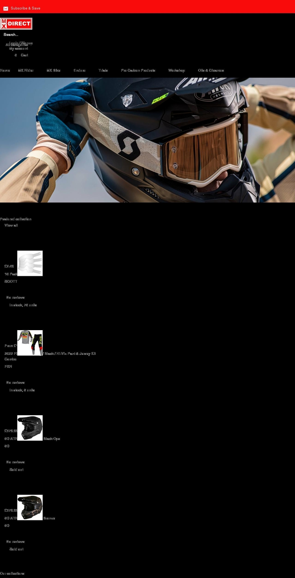 mx-direct.com shopify website screenshot