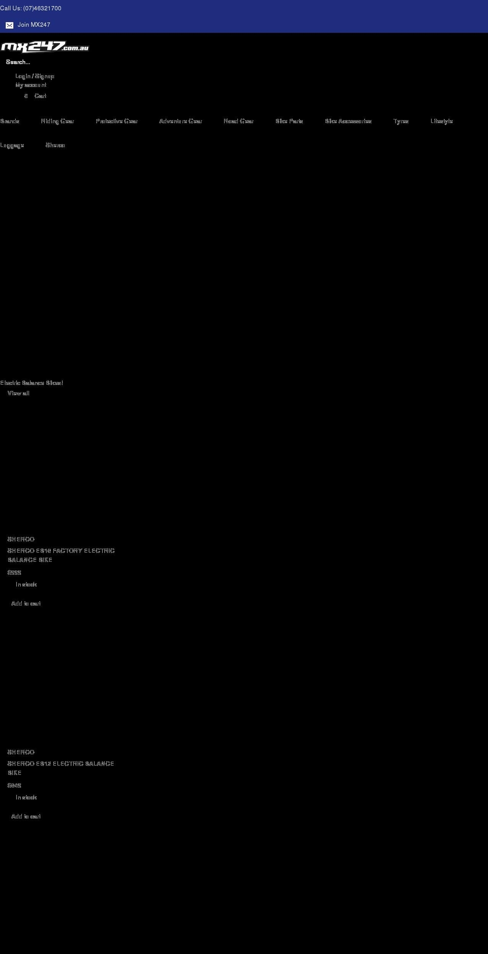 mx247.com.au shopify website screenshot
