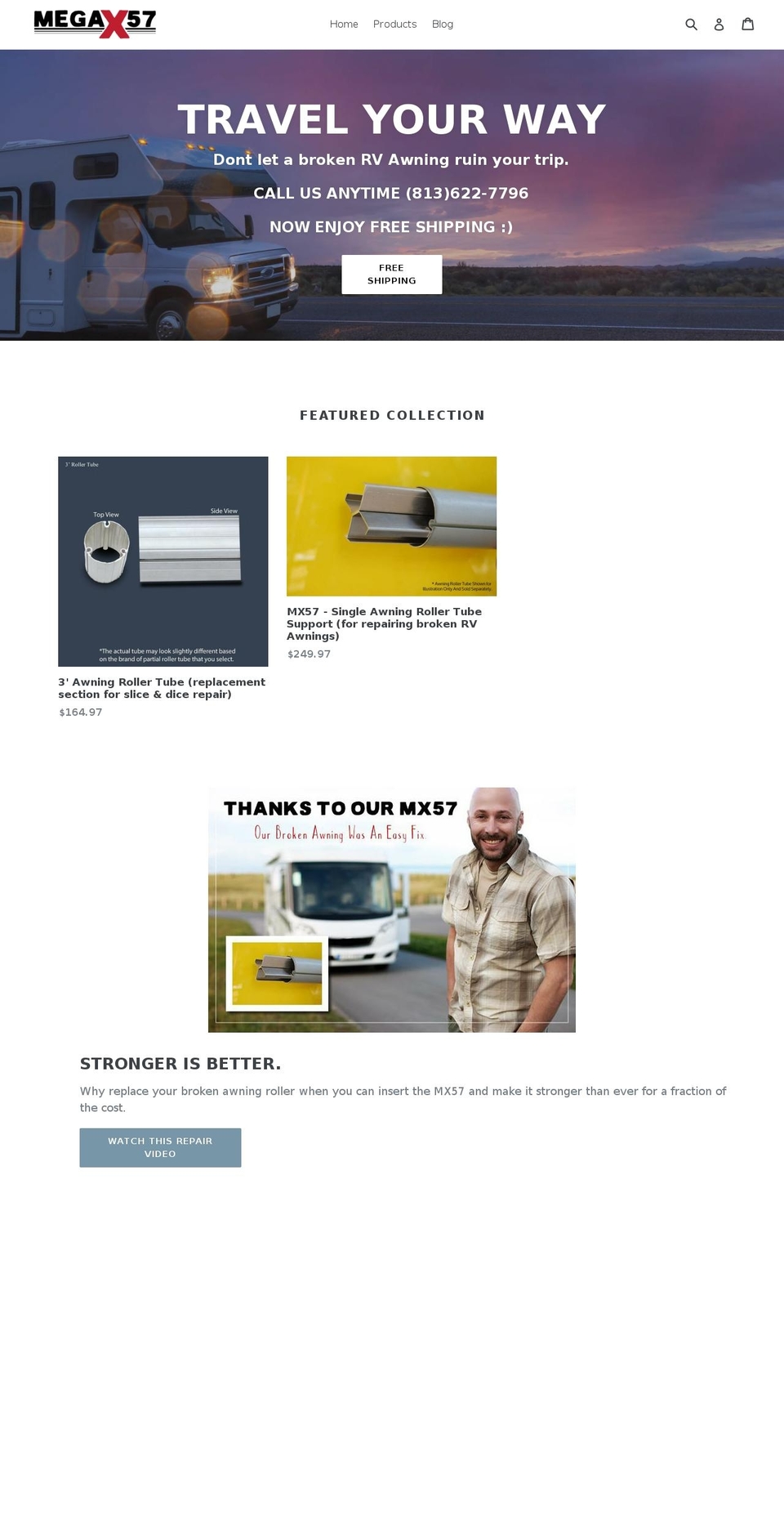 mx57.com shopify website screenshot