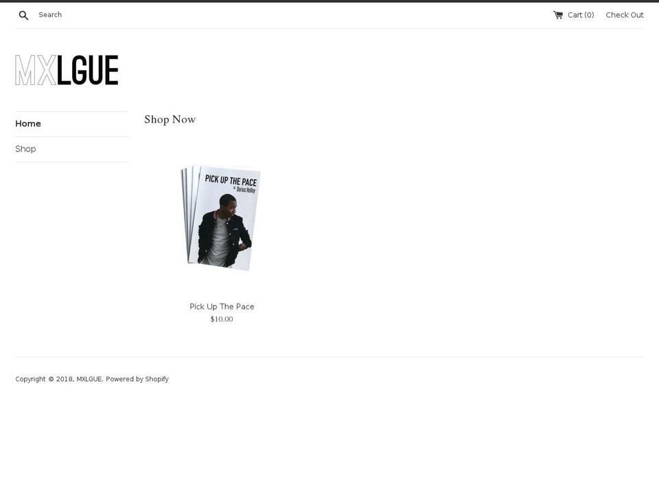 mxlgue.com shopify website screenshot