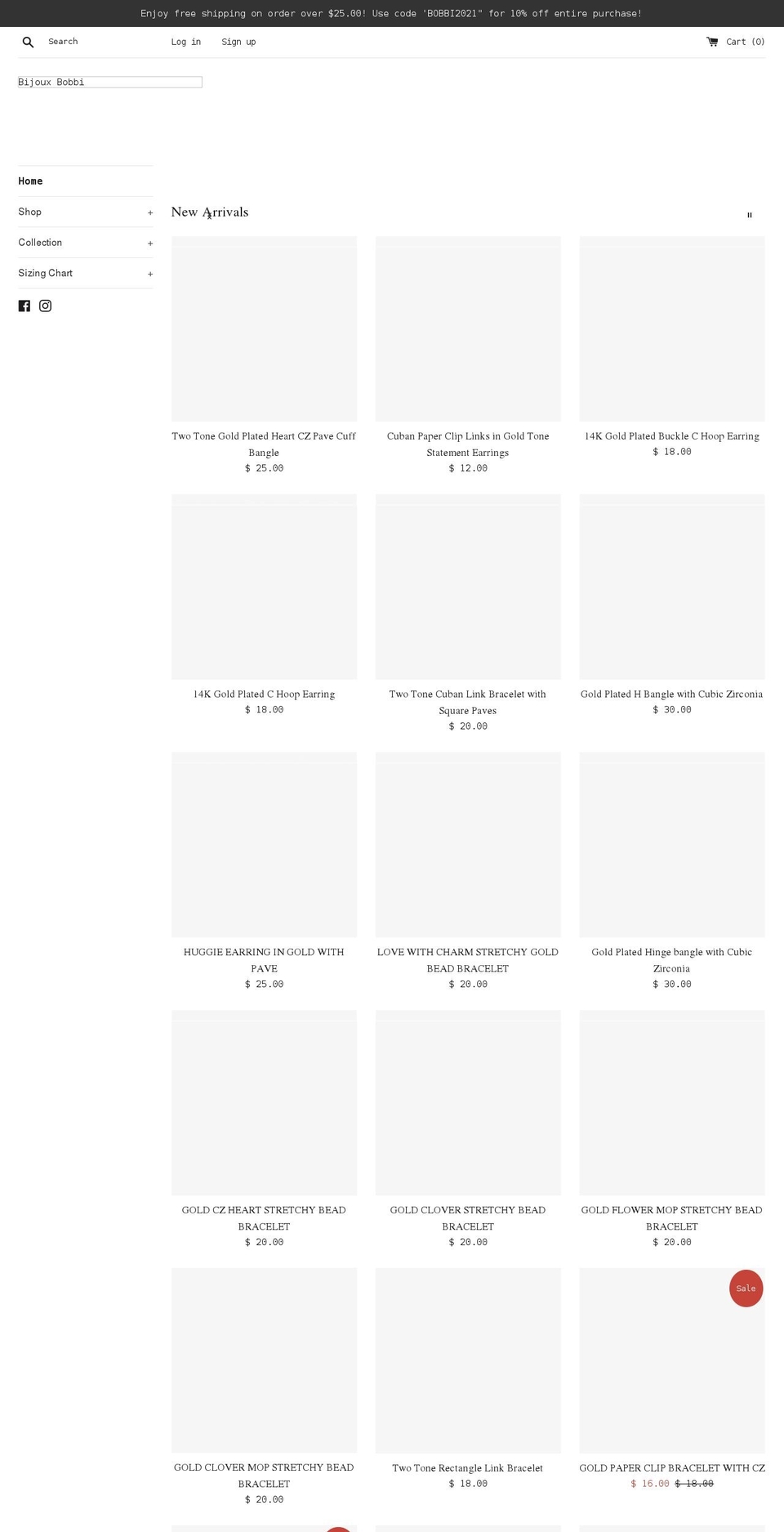 mxsignaturecollection.com — Shopify storefront screenshot